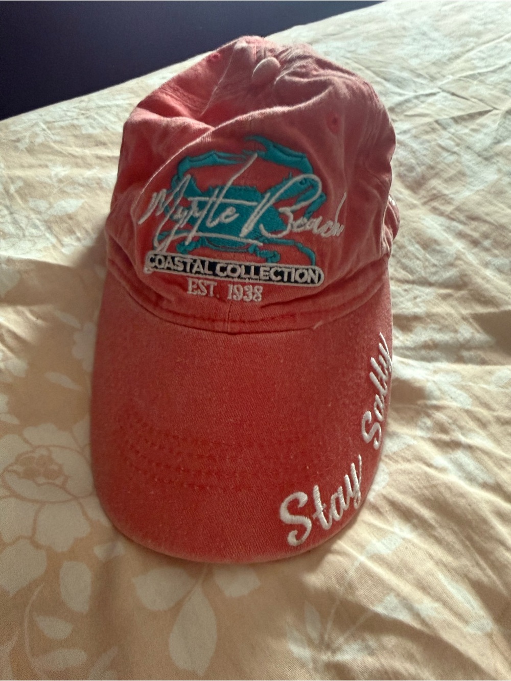 Myrtle Beach Coastal Collection Coral Baseball Cap